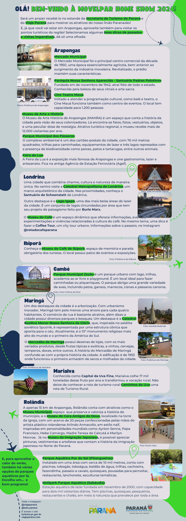 Destinos do Paraná