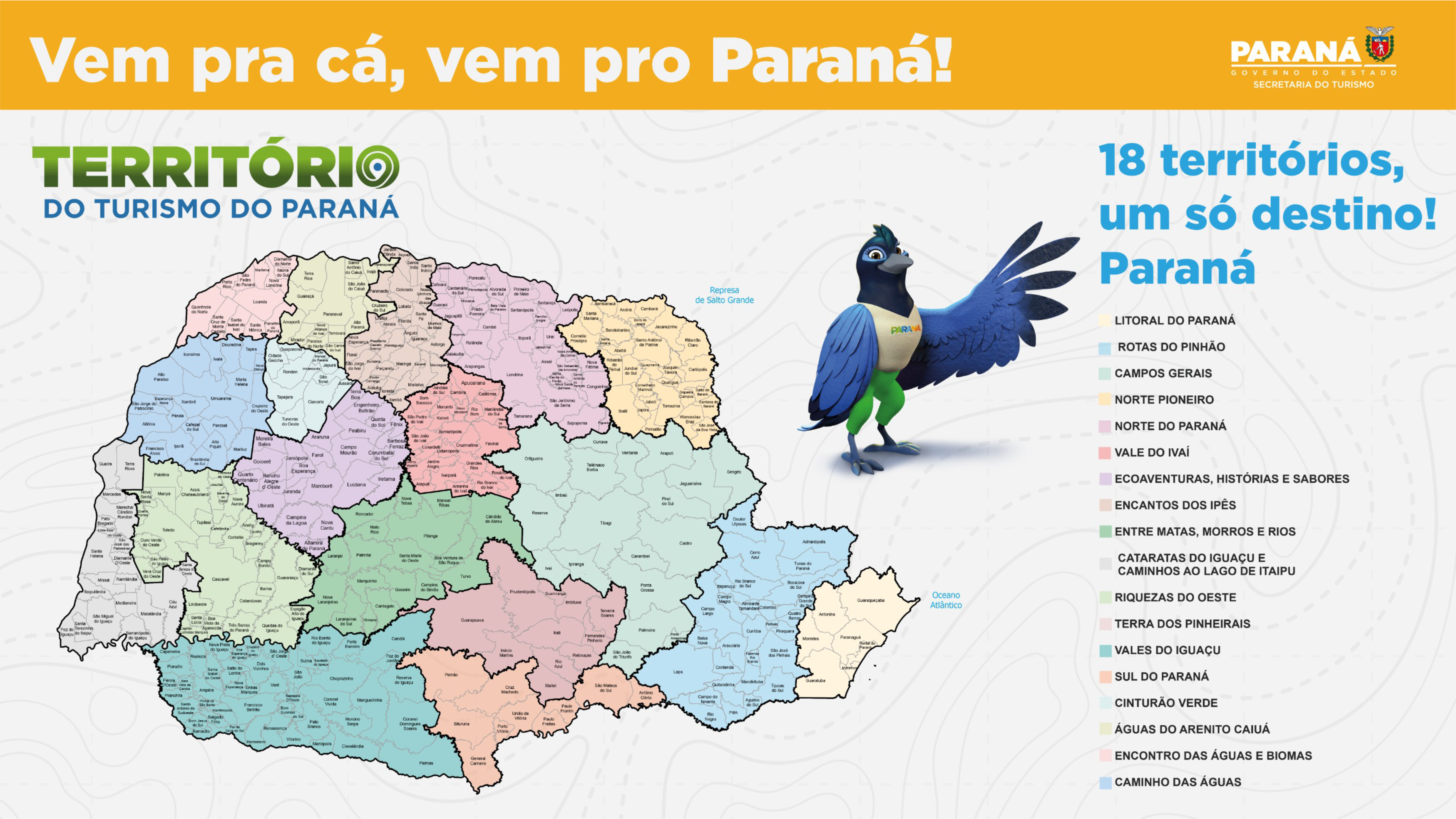 mapa territórios Paraná