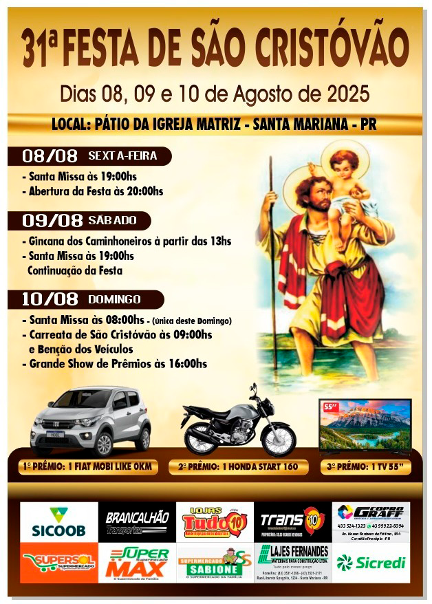 31ª Festa de São Cristóvao de Santa Mariana