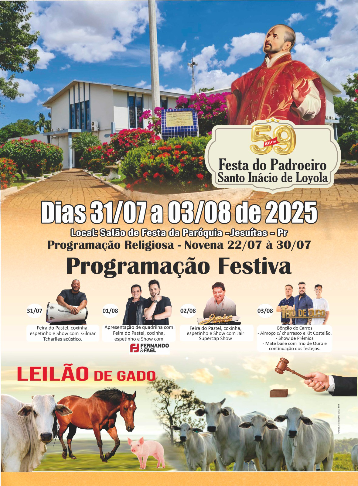 Festa do Padroeiro Santo Inácio de Loyola 
