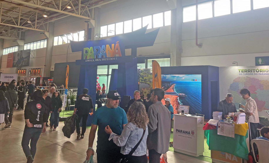 Estado marca presença em eventos e dá visibilidade a atrativos turísticos do Paraná