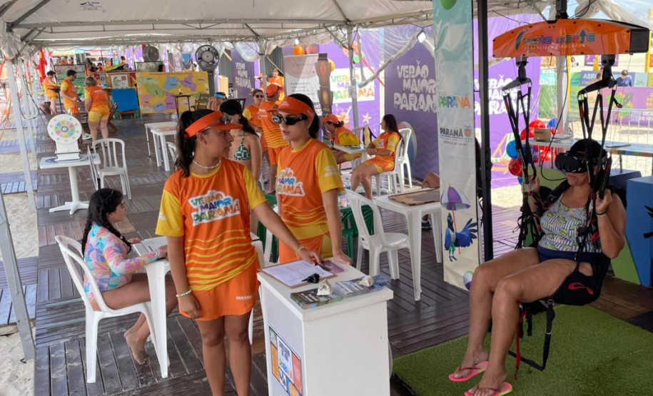 Posto de Atendimento de Caiobá amplia ações do Verão Maior e fortalece orientação turística